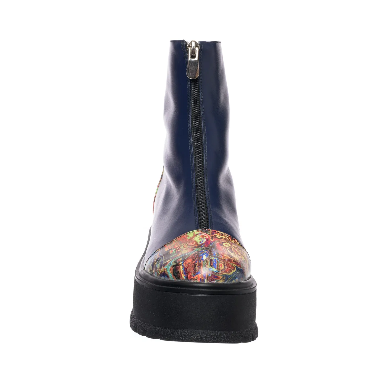 Catinca Shoes BC25 BBP bocanci dama piele blue pictura