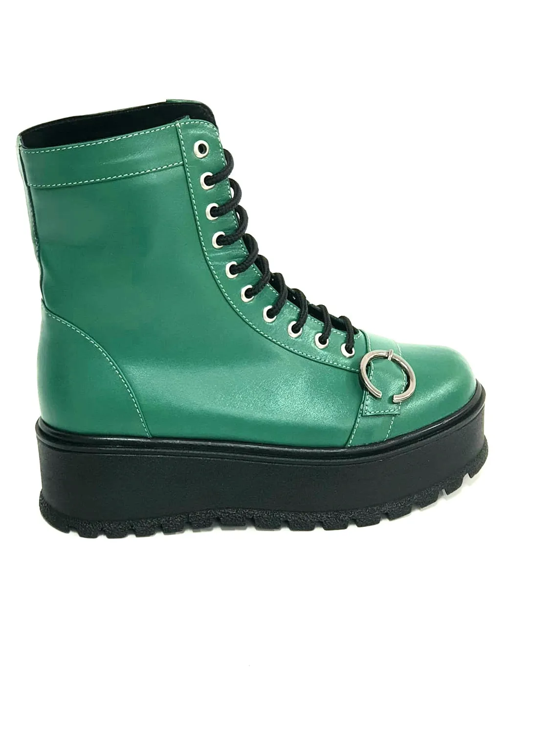Catinca Shoes BC34 VB bocanci damă piele naturală verzi