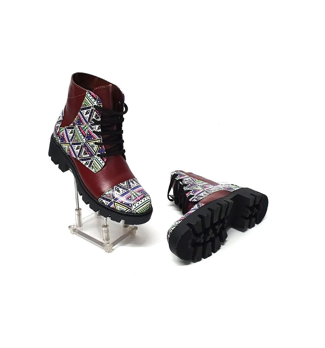Catinca Shoes BC20 BOBT bocanci piele bordo box