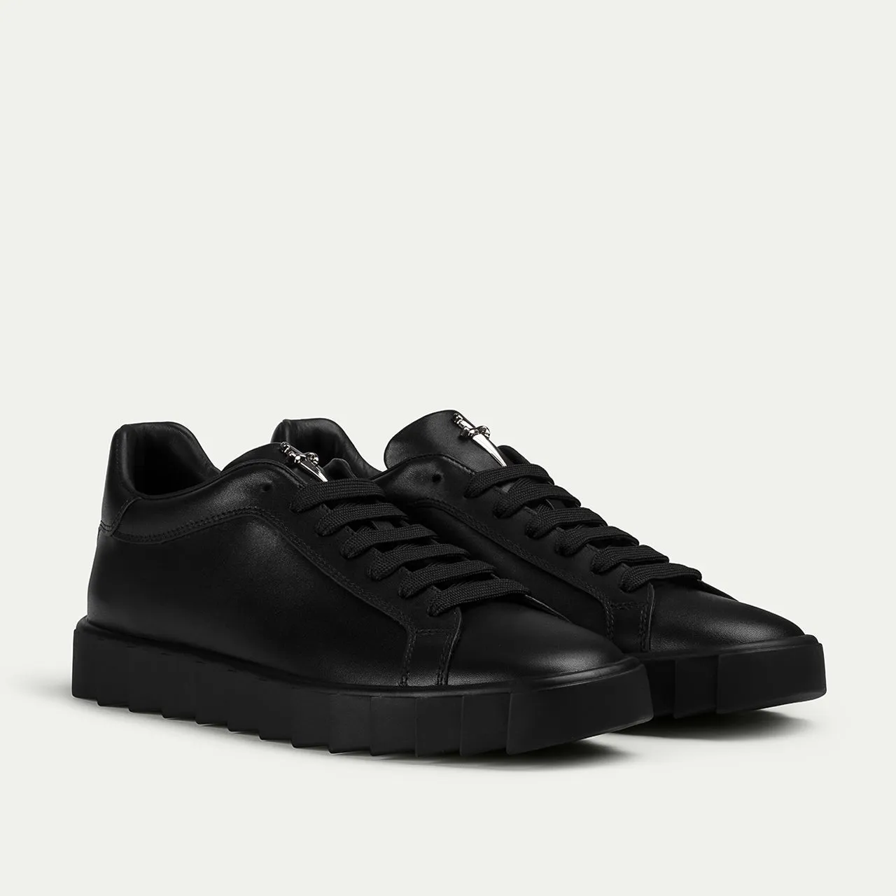 Cesare Paciotti Shark Derby pantofi negri piele vitel