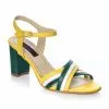 Catinca Shoes S3 GVA sandale piele galben multicolor