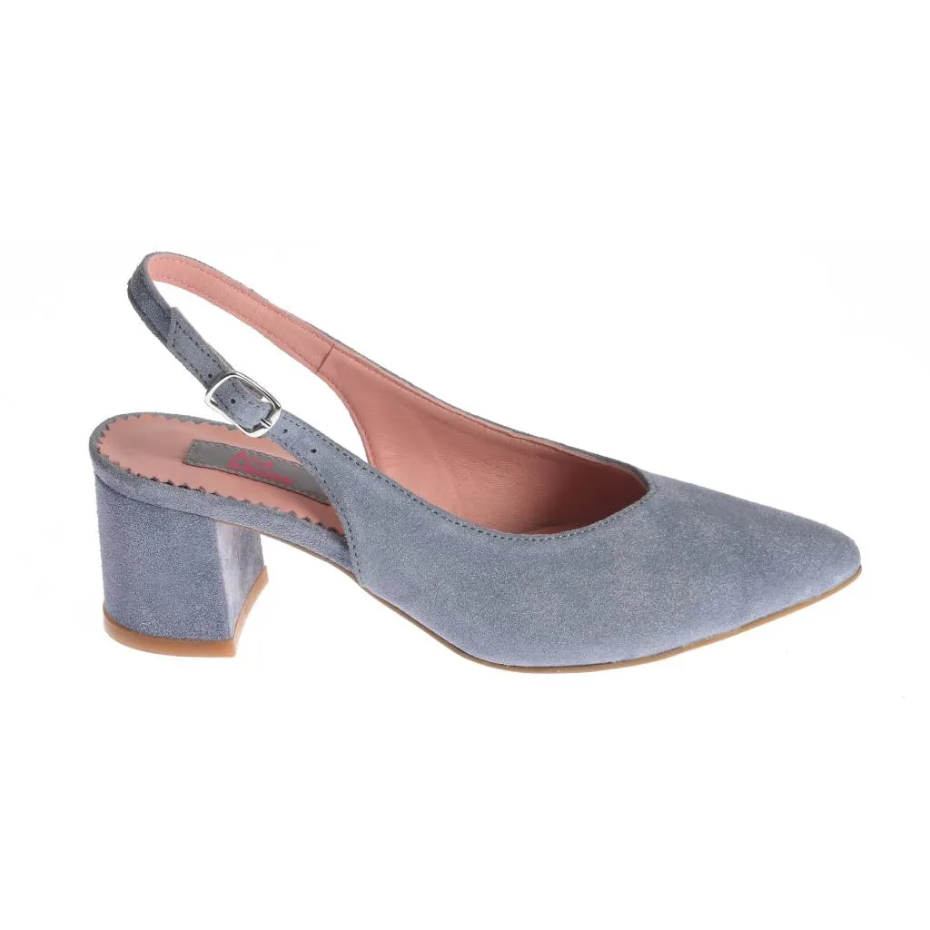 Ana Urbana New Orleans pantofi slingback albastri