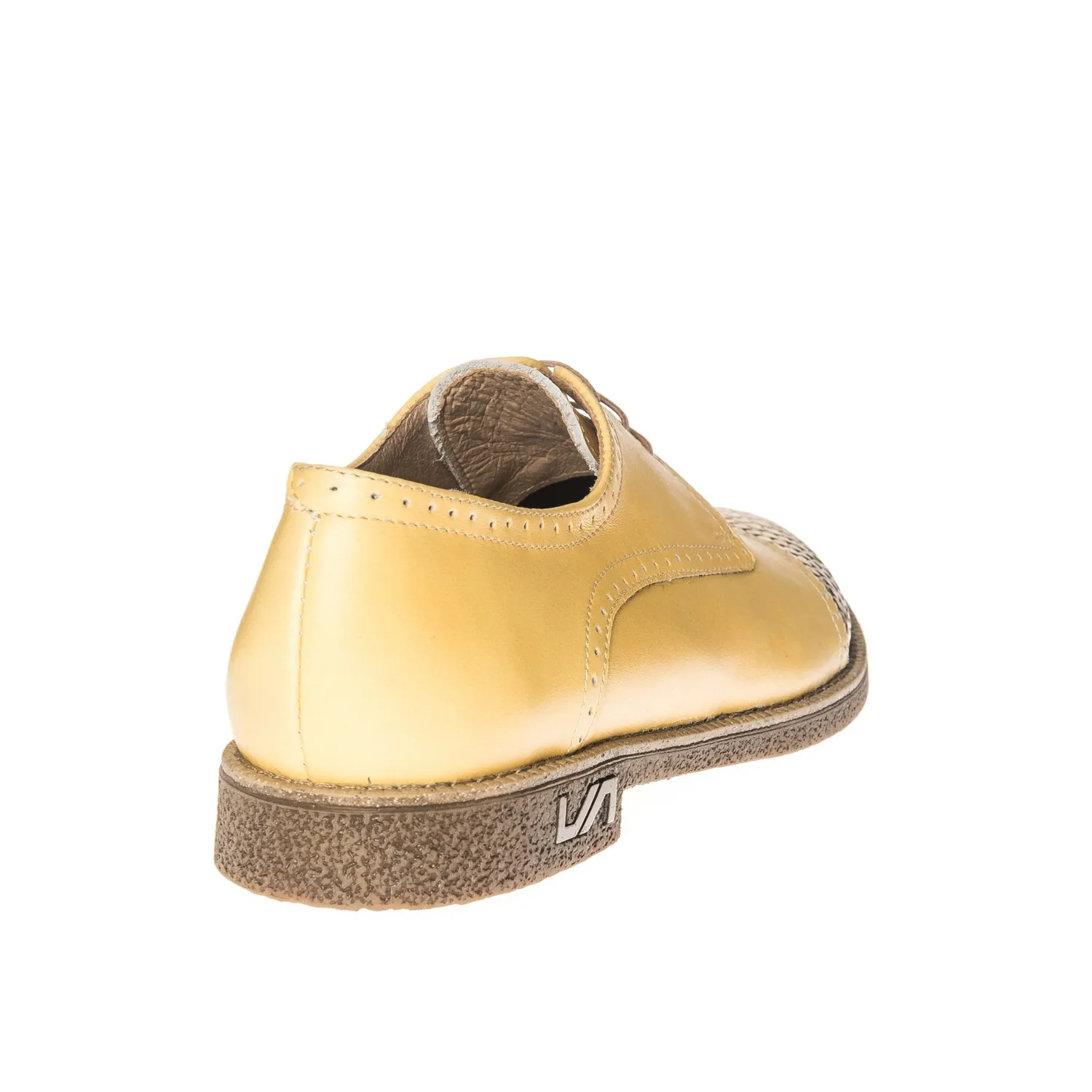 Catinca Shoes G11 GA pantofi dama piele galben solzi aurii