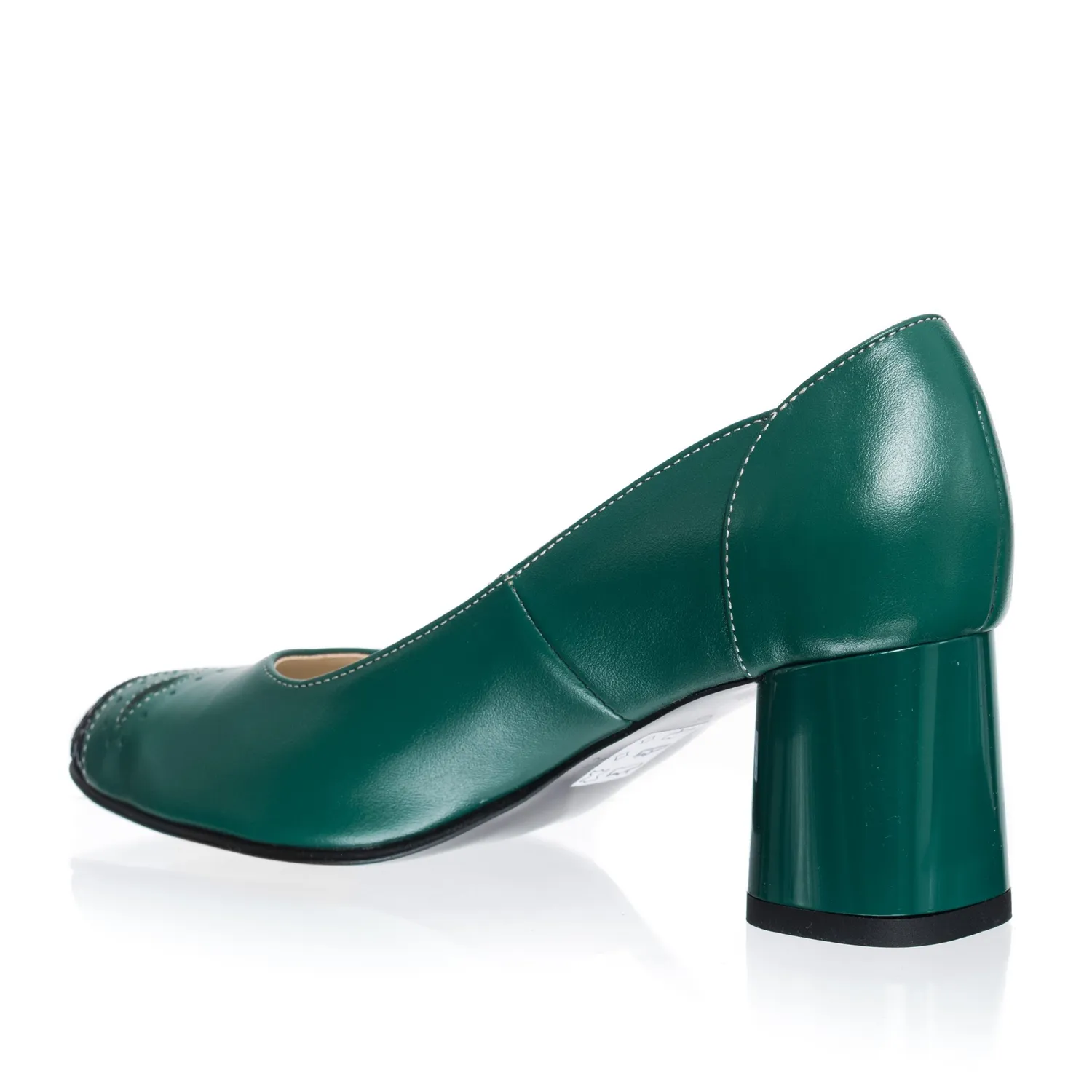 Catinca Shoes 03 VVM pantofi dama piele verde varf mozaic