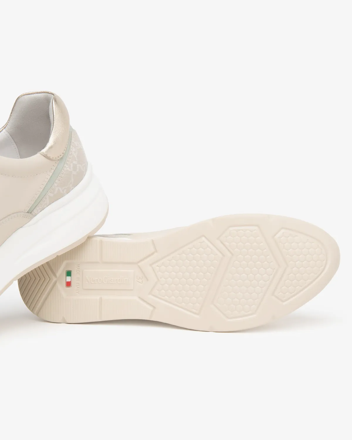 NeroGiardini sneakers dama piele branț memory