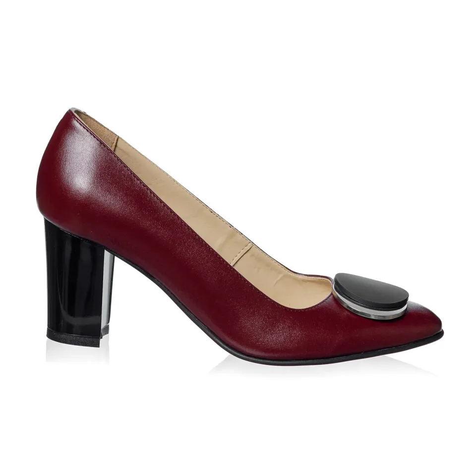 Catinca Shoes A30 BB pantofi dama piele bordo box