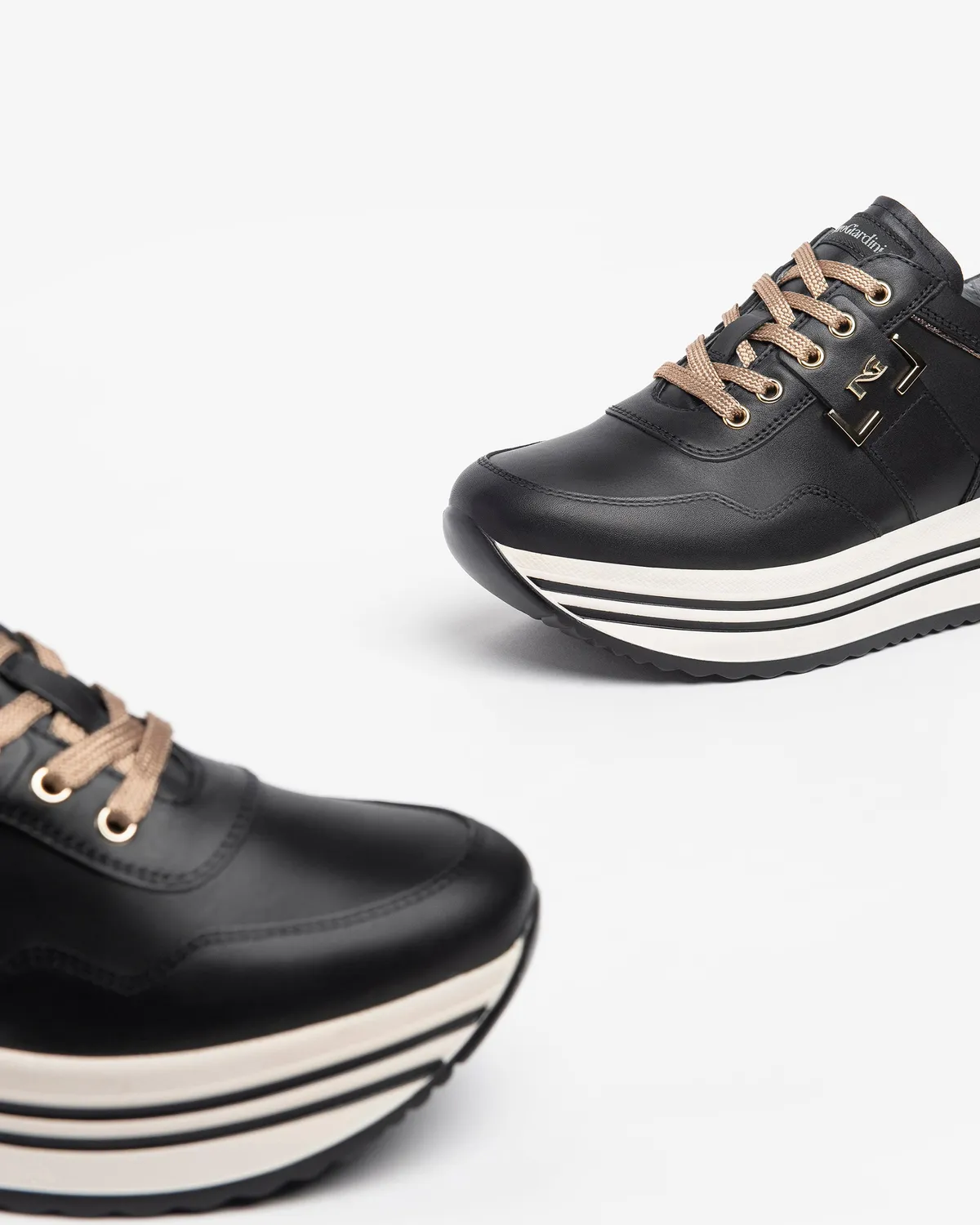 NeroGiardini sneakers damă piele branț DryGo iarnă