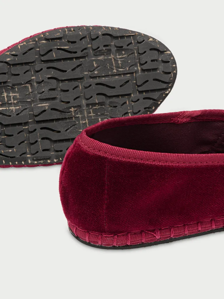 Flagelus Laurance Burgundy pantofi visinii catifea
