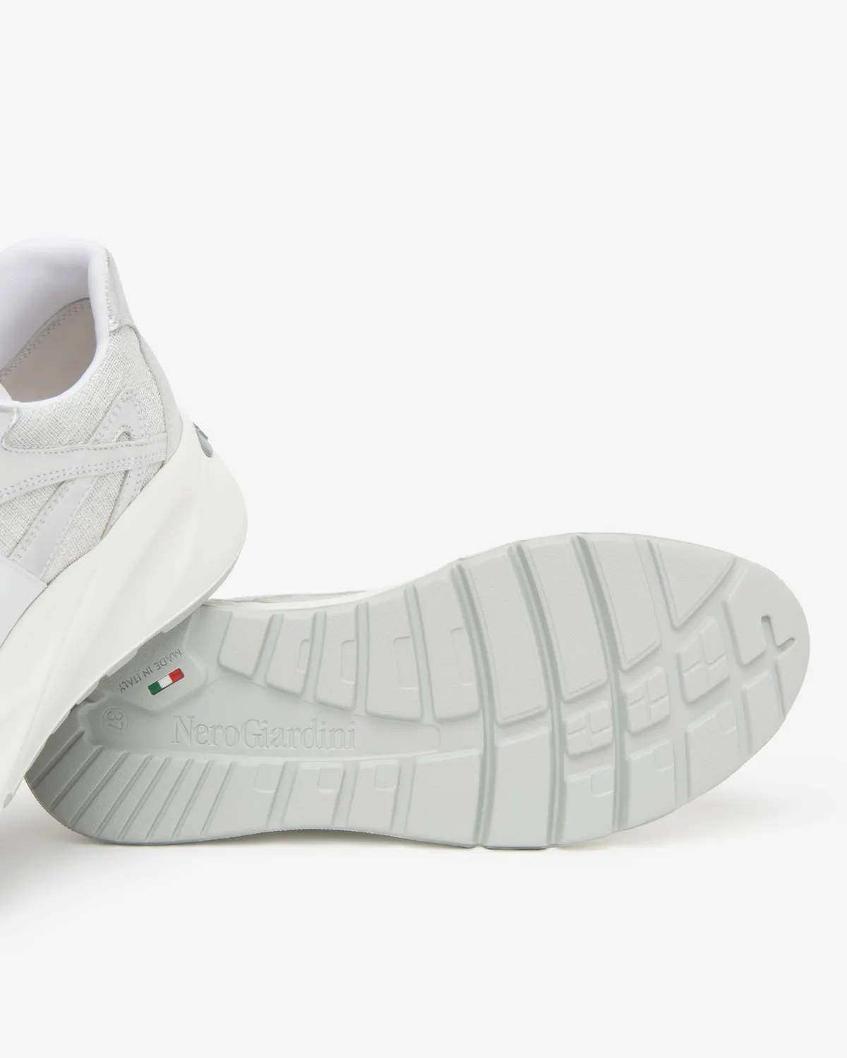 NeroGiardini sneakers damă piele întoarsă și textil