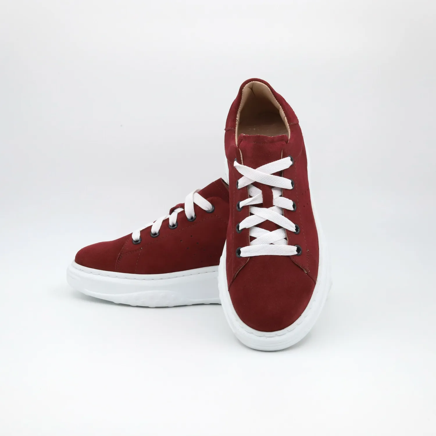 Lucas Shoes 5101 RV Rosso sneakeri rosii velur