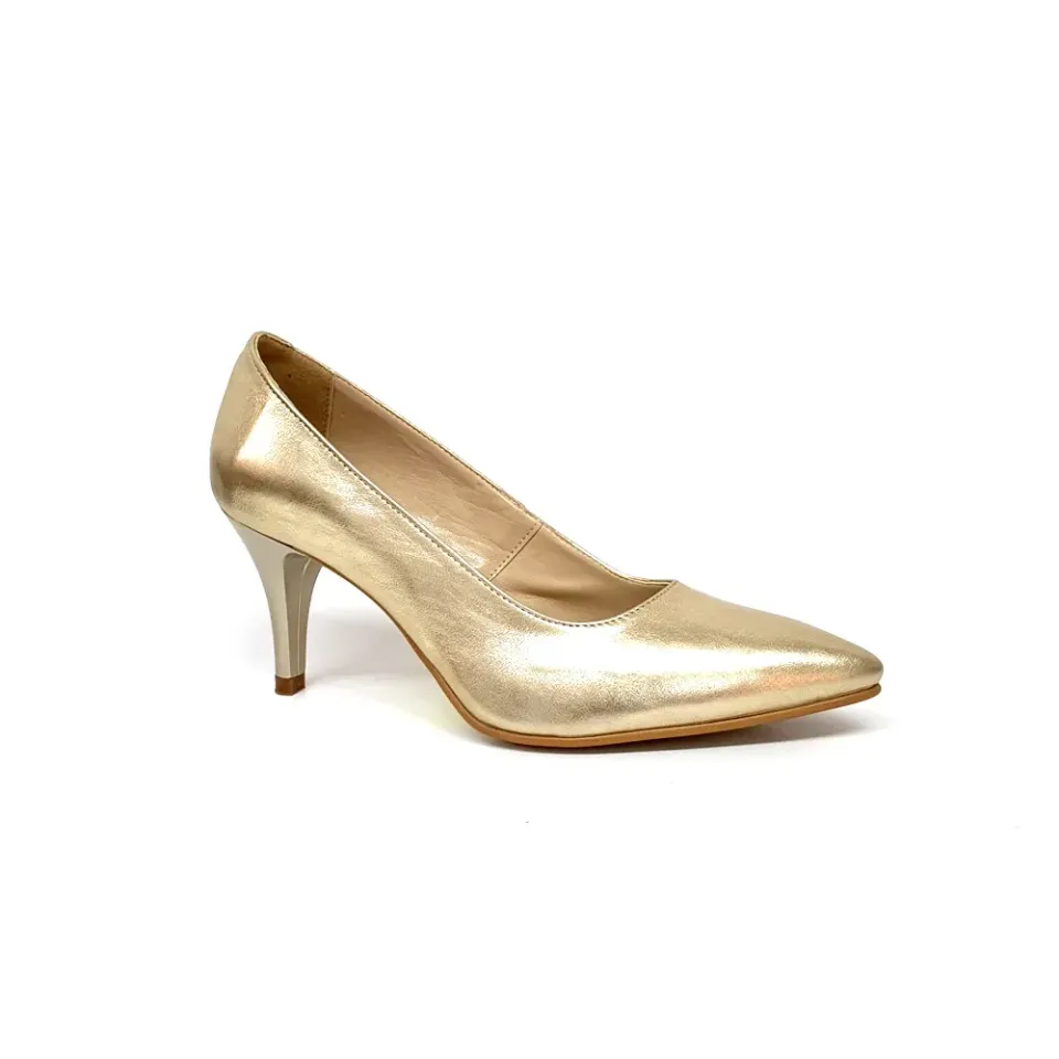 Catinca Shoes A17 AU pantofi dama piele auriu