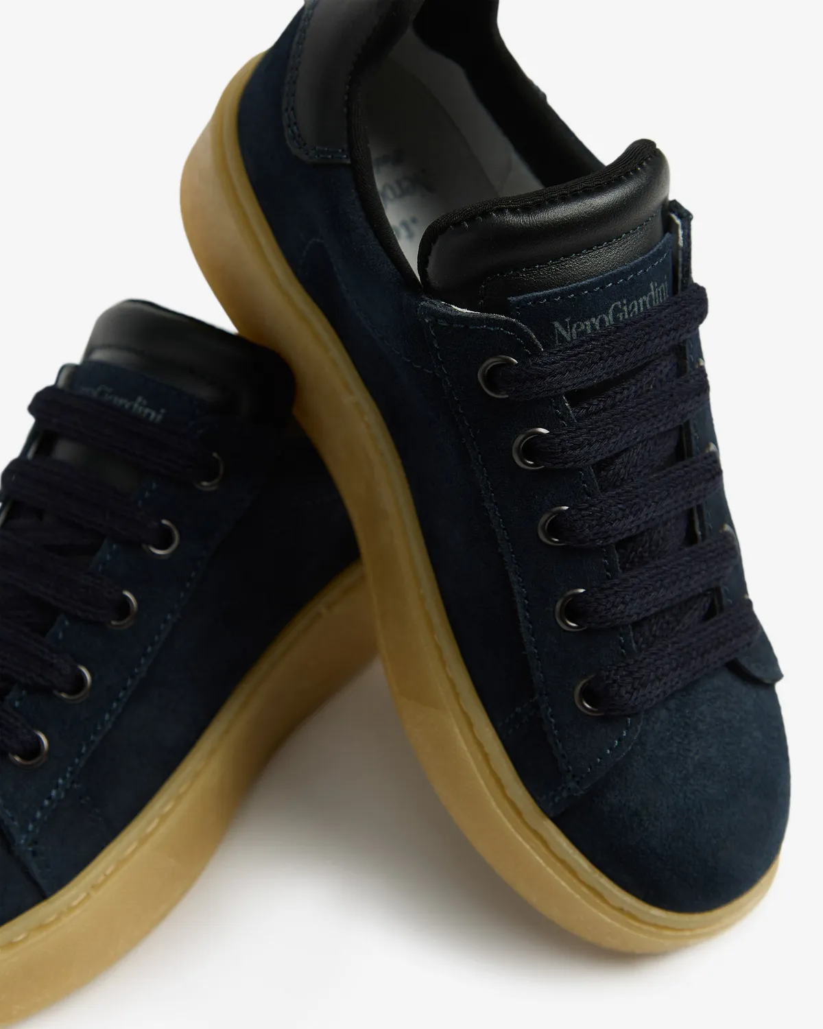 NeroGiardini sneakers băieți piele întoarsă toamnă