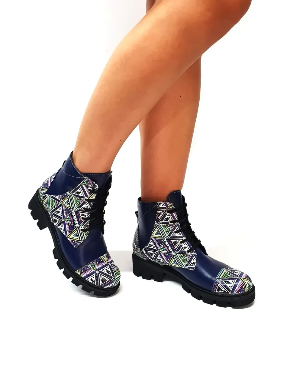 Catinca Shoes BC20 BT bocanci piele bleumarin