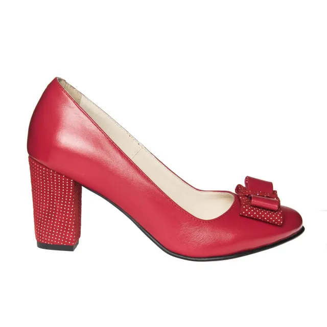 Catinca Shoes R5 RB pantofi dama piele naturala buline
