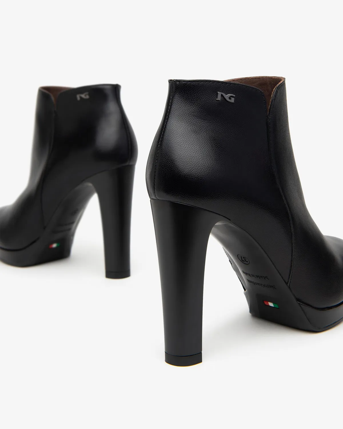 NeroGiardini Premium botine dama piele toc 100 mm