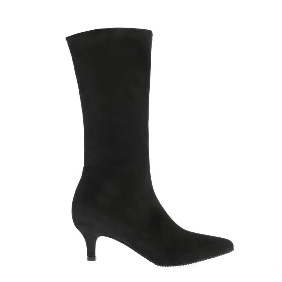 Ana Urbana Shoes Monroe cizme negre toc 4 cm
