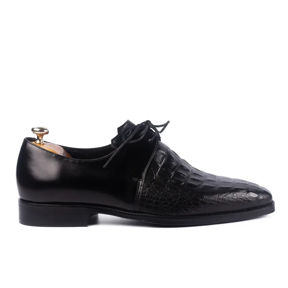Lucas Shoes Arca pantofi derby barbati negru piele