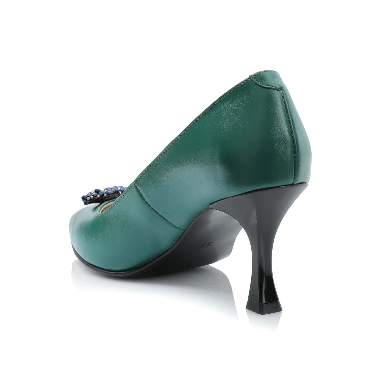 Catinca Shoes A63 VB pantofi dama piele verde box