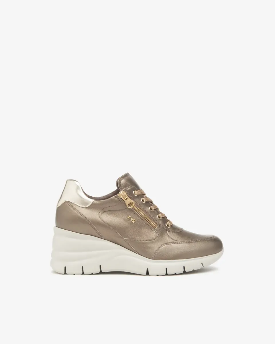 Sneakers dama NeroGiardini piele si material tehnic