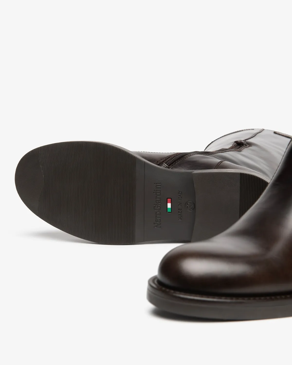 NeroGiardini cizme piele dama toc 3 cm catarama