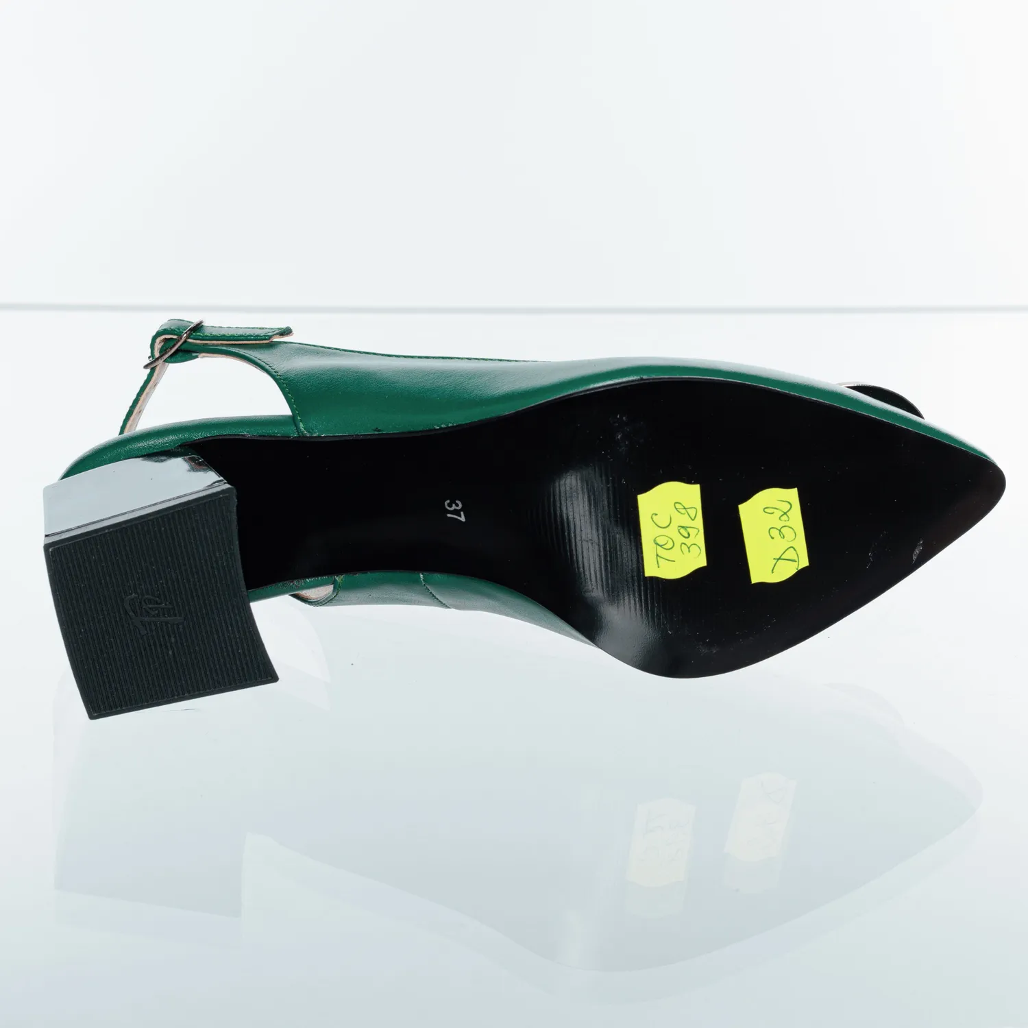 Catinca Shoes D32 VB sandale damă verde box piele