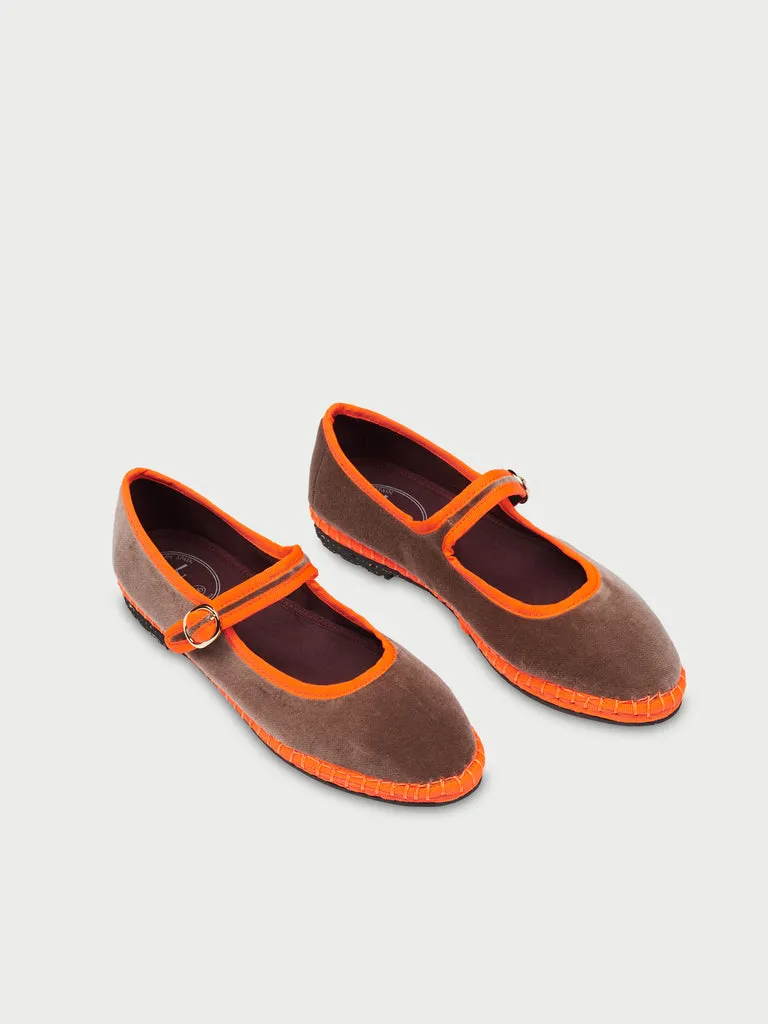 Flagelus Cora pantofi mary jane bej