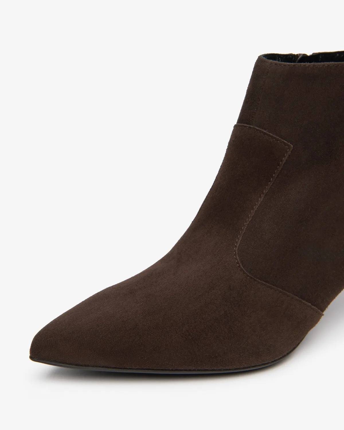 Botine NeroGiardini piele intoarsa toc 5,5 cm