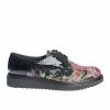 Catinca Shoes G10 NLMF pantofi dama piele negru lac flori