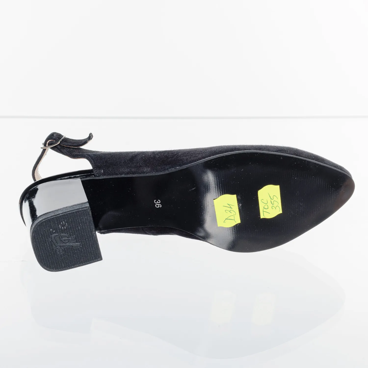 Catinca Shoes D34 NA sandale dama piele negru antilopa