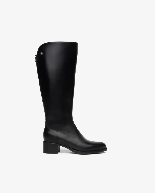 NeroGiardini cizme dama piele toc 40mm fermoar