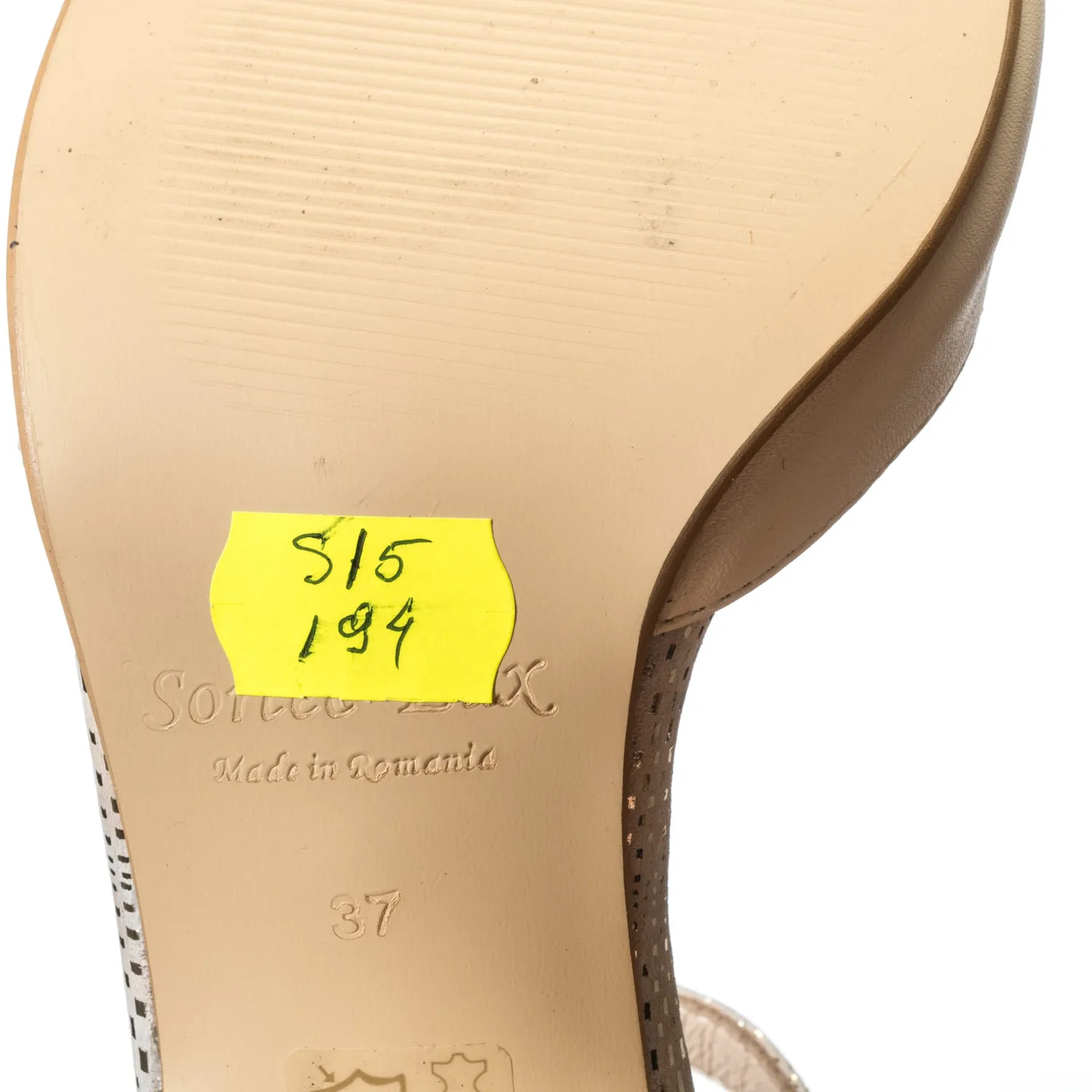 Catinca Shoes S15 BMA sandale dama piele bej mozaic
