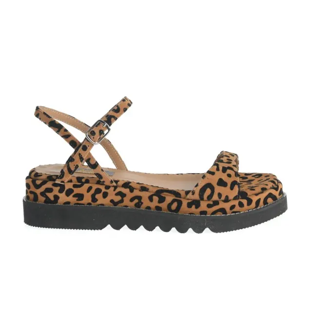 Ana Urbana Shoes Kansas sandale bej imprimeu leopard