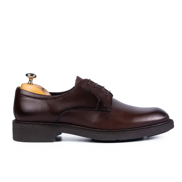 Lucas Shoes 346 Elegant pantofi piele maro talpă ușoară
