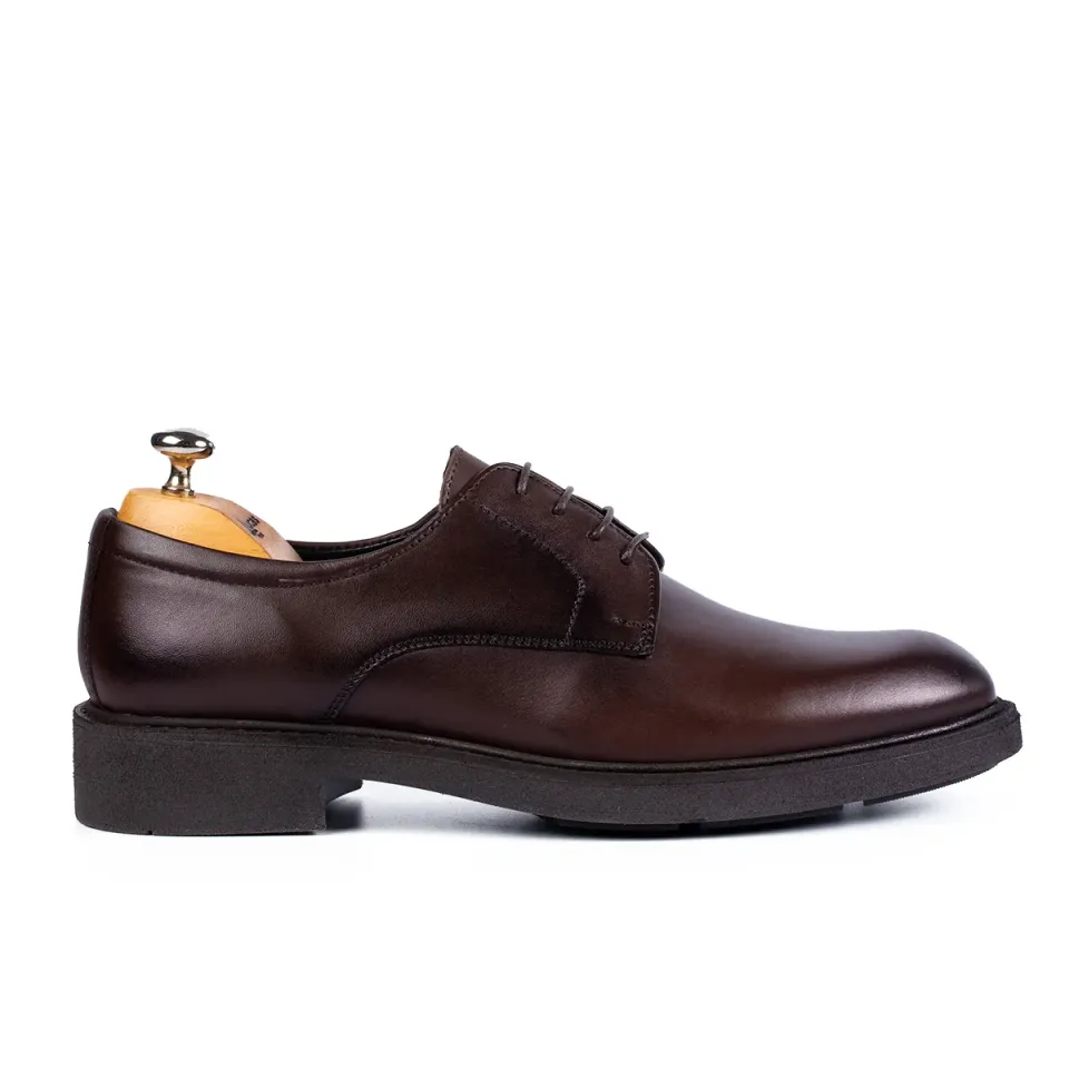 Lucas Shoes 346 Elegant pantofi piele maro talpă ușoară