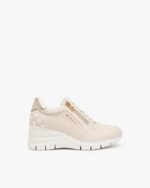 Sneakers dama NeroGiardini piele tesatura Memory