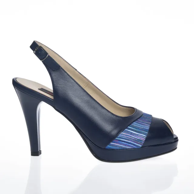 Catinca Shoes R9 A sandale dama albastru piele naturala
