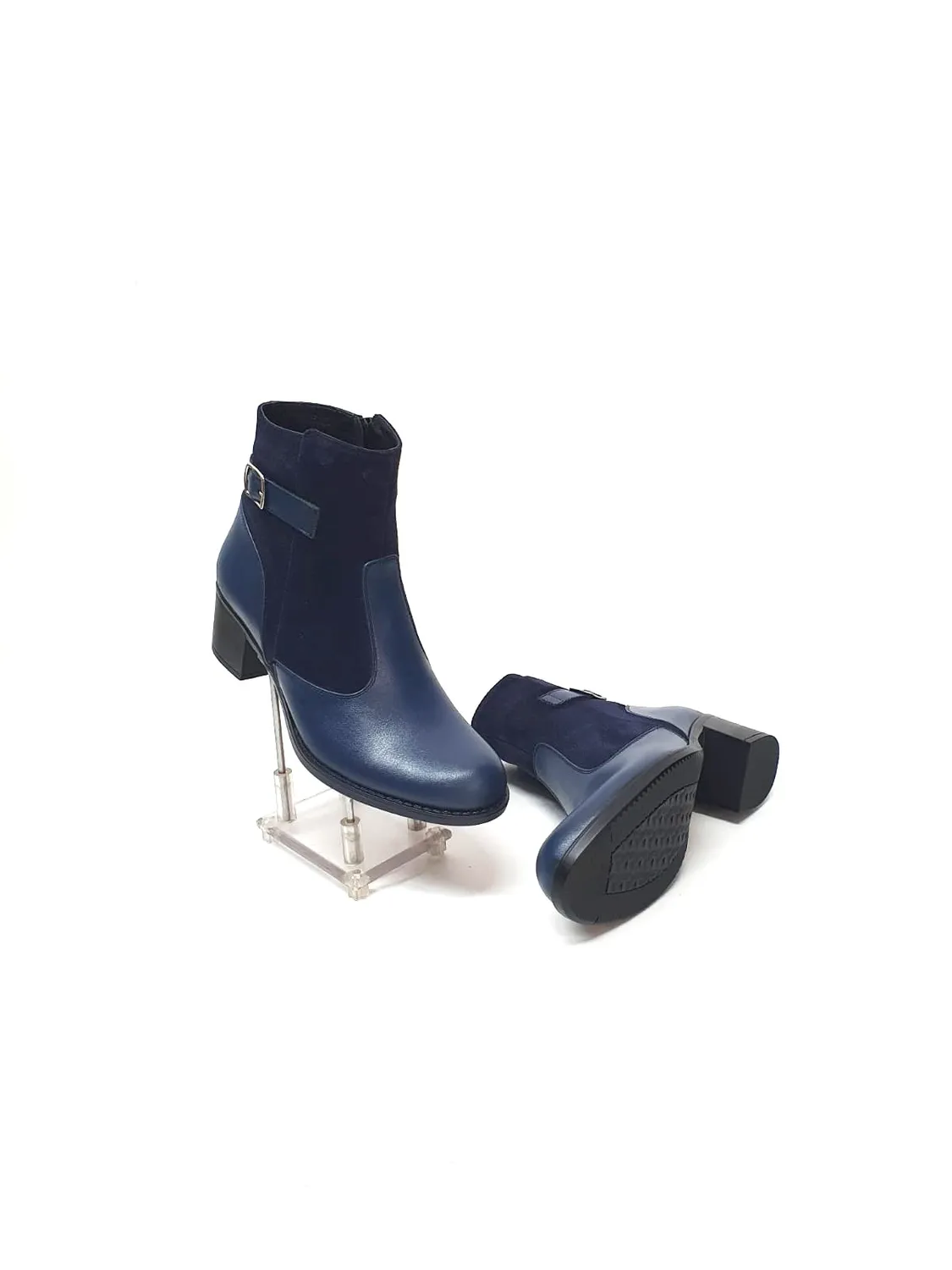 Catinca Shoes GX52 BBA ghete piele naturala blue box