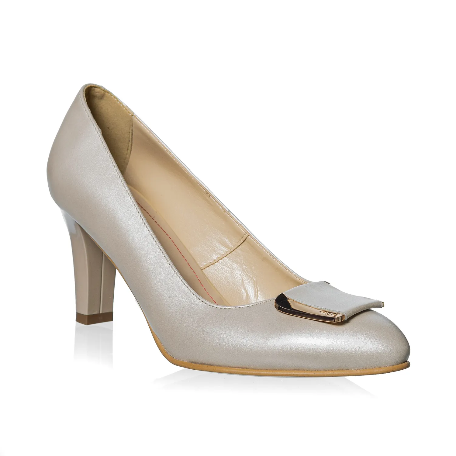 Catinca Shoes A35 BS pantofi damă piele bej sidef