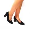 Catinca Shoes R7 NAPC pantofi piele antilopa negri