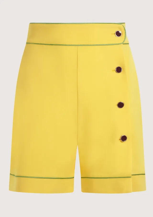 Flagelus Golf Yellow pantaloni scurti galbeni