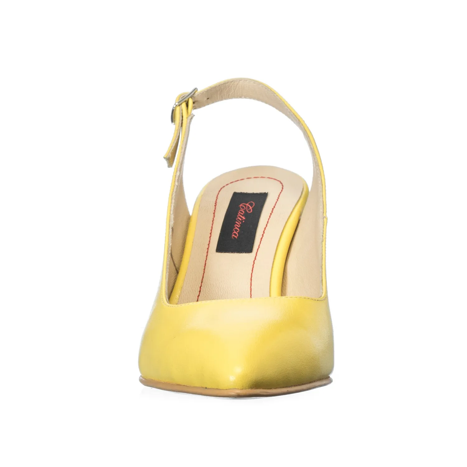 Catinca Shoes A91 G sandale damă galben piele naturală