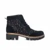 Catinca Shoes G28 NAPC bocanci dama piele negru picatele