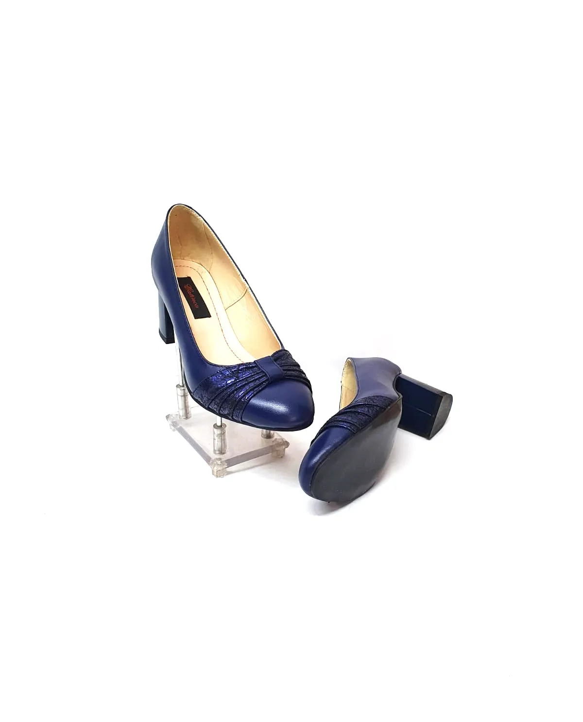 Catinca Shoes A13 BS pantofi dama bleumarin straveziu