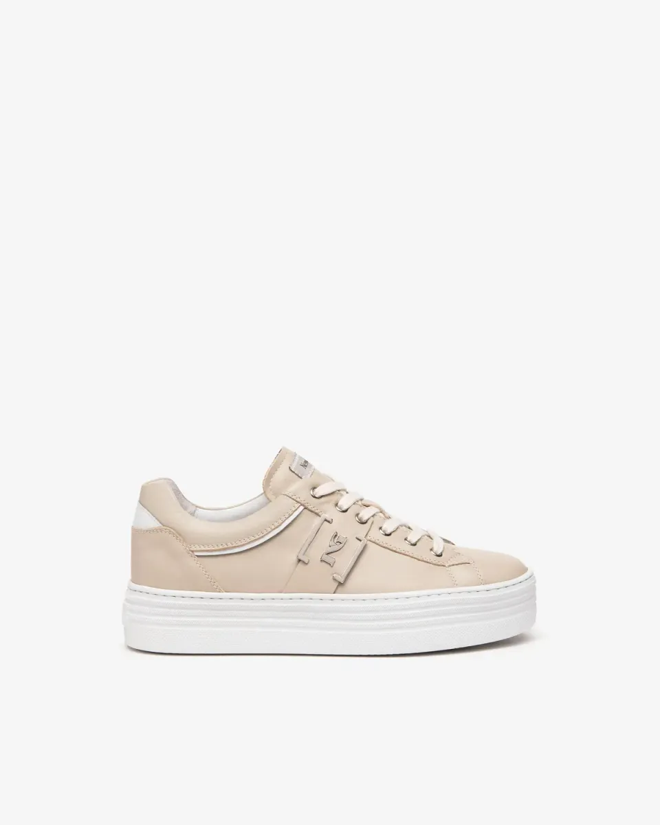 Sneakers NeroGiardini dama piele naturala comozi
