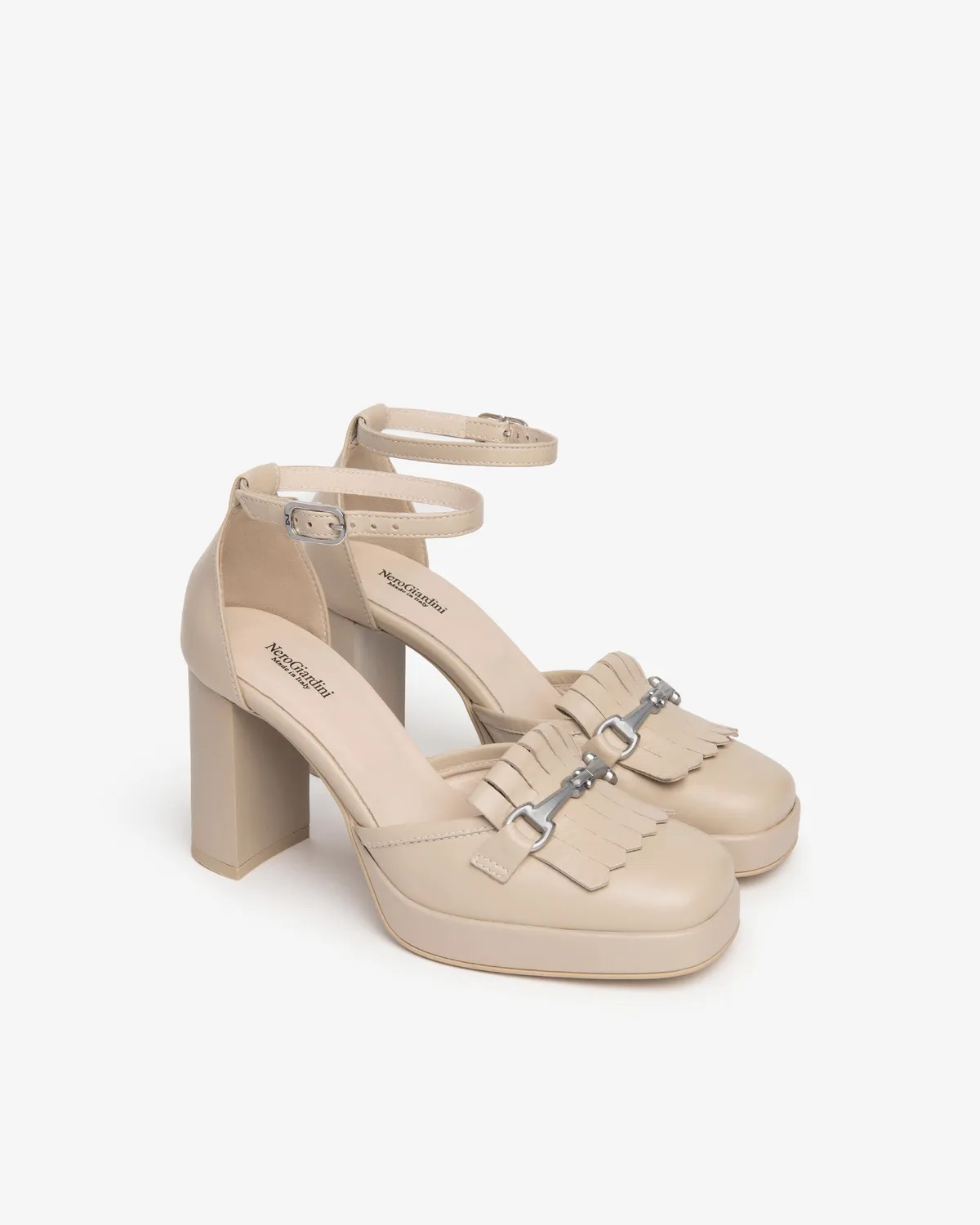 NeroGiardini pantofi pumps piele damă vară