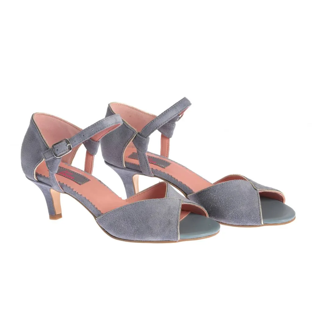 Ana Urbana Shoes Charlotte sandale piele gri-bleo