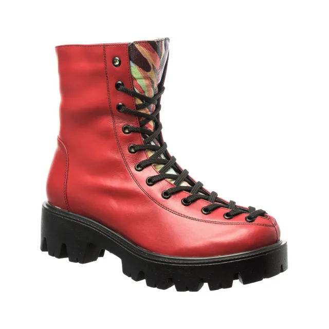 Catinca Shoes BC23 RBC bocanci dama rosu piele naturala