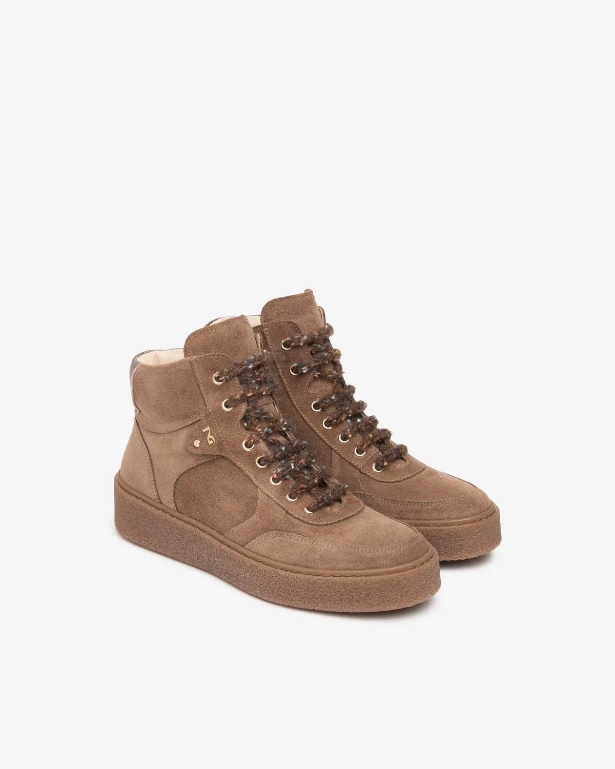 NeroGiardini sneakers damă platformă înaltă velur