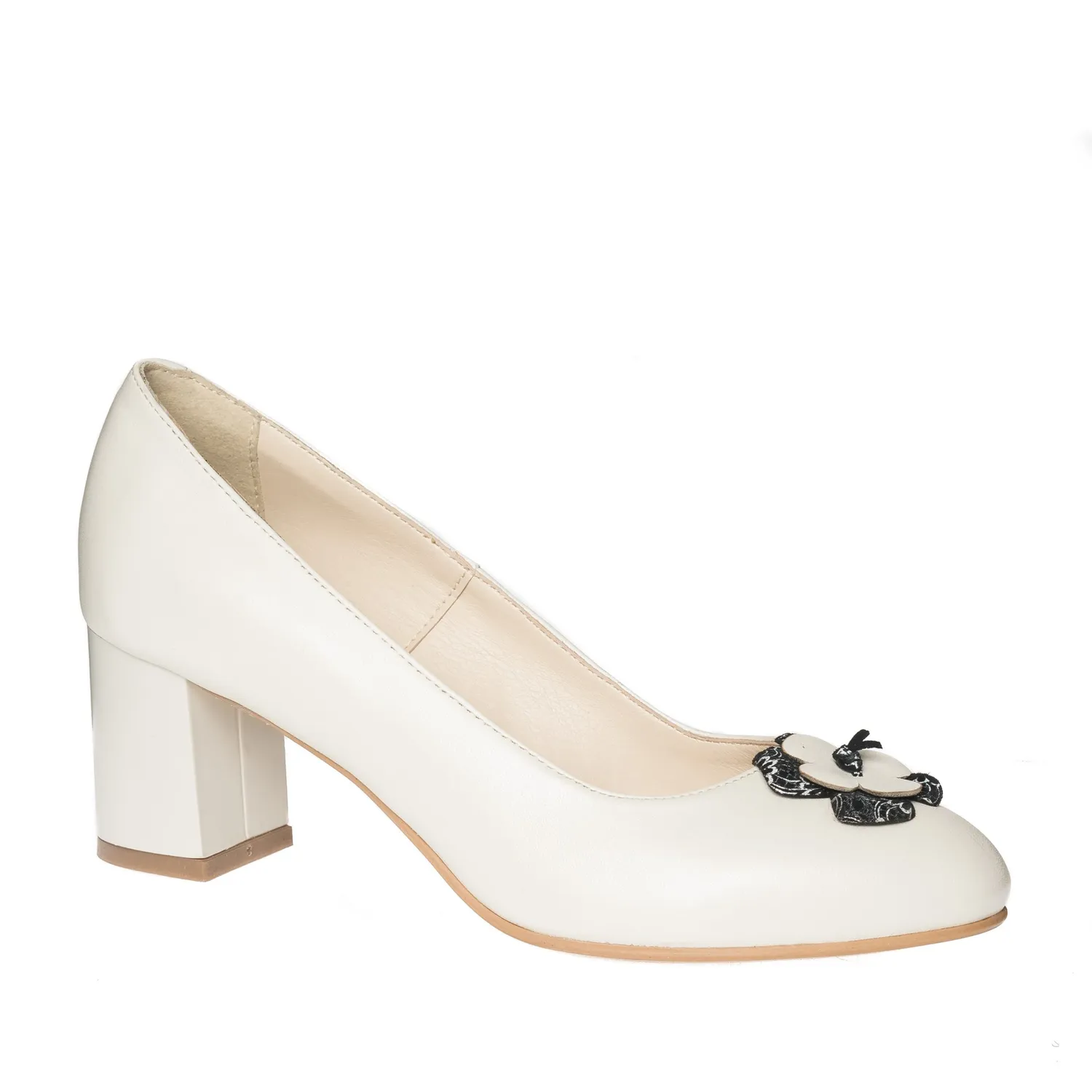 Catinca Shoes R6 B pantofi dama bej piele naturala