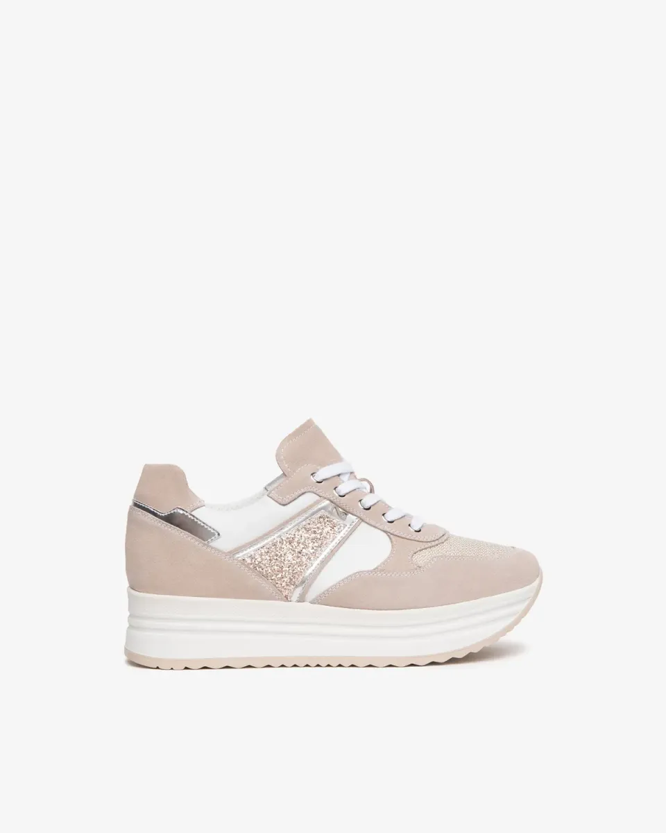 NeroGiardini sneakers dama piele si piele intoarsa